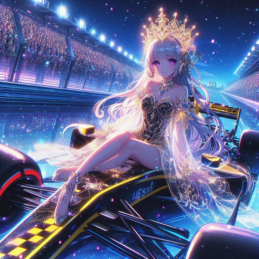 [6枚] 「このレースのクイーンは間違いなく私だわ。どう？この完璧なボディに光り輝くクイーンの衣装！」