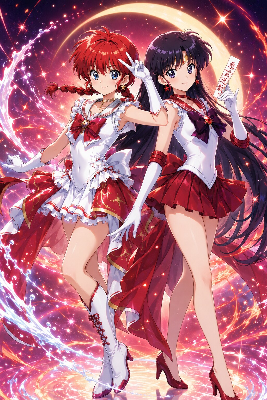 美少女戦士セーラーらんまーデュアル！＆セーラーマーズ | の人気AIイラスト・グラビア