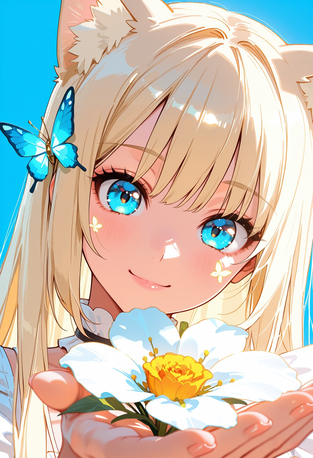 お花とルミナ