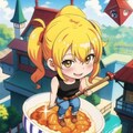 丼に乗ってる金髪ちゃん 2枚目