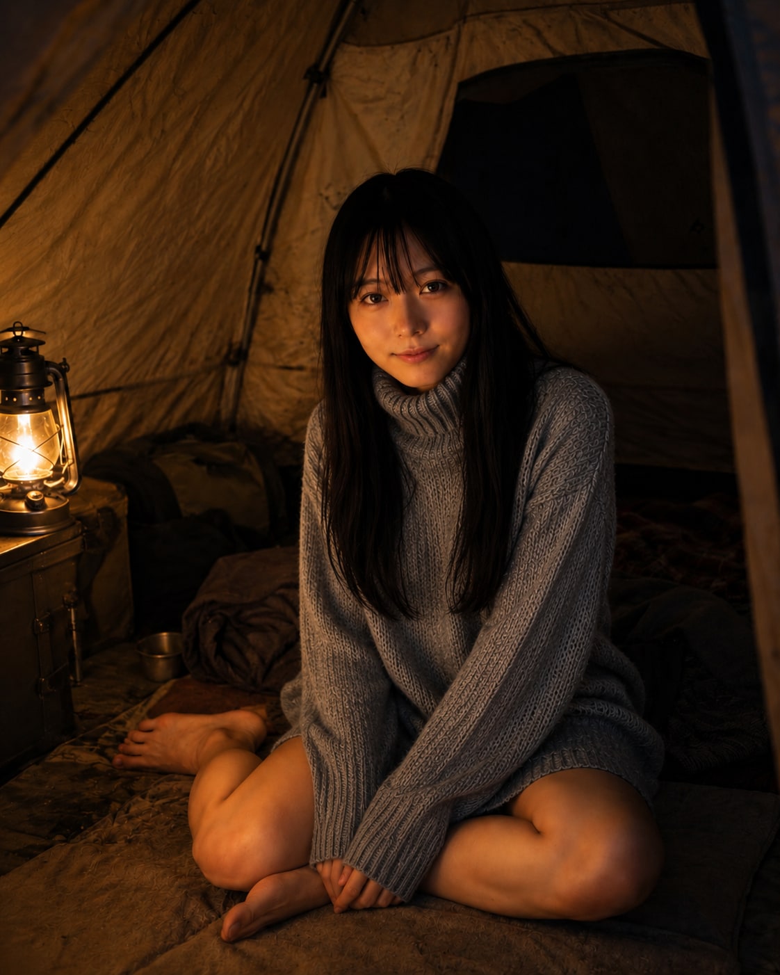 テントにて
