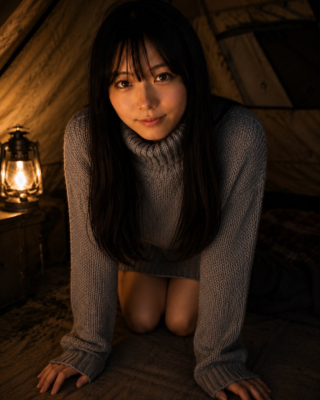 テントにて