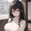 巨乳JK♪　制服　セーター　ヘソ出しコーデ♡（12枚） 2枚目
