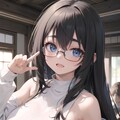 巨乳JK♪　制服　セーター　ヘソ出しコーデ♡（12枚） 11枚目