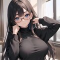 巨乳JK♪　制服　セーター　ヘソ出しコーデ♡（12枚） 5枚目