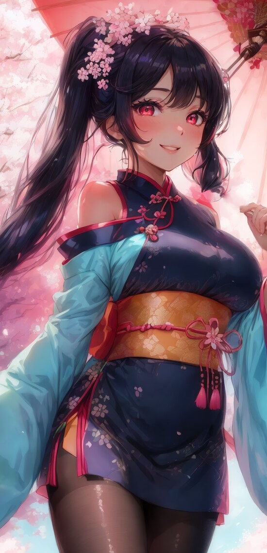 中華アレンジ着物
