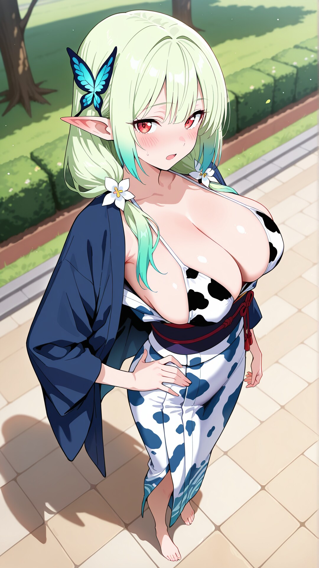 Cow Bikini Yukata 1080x1920