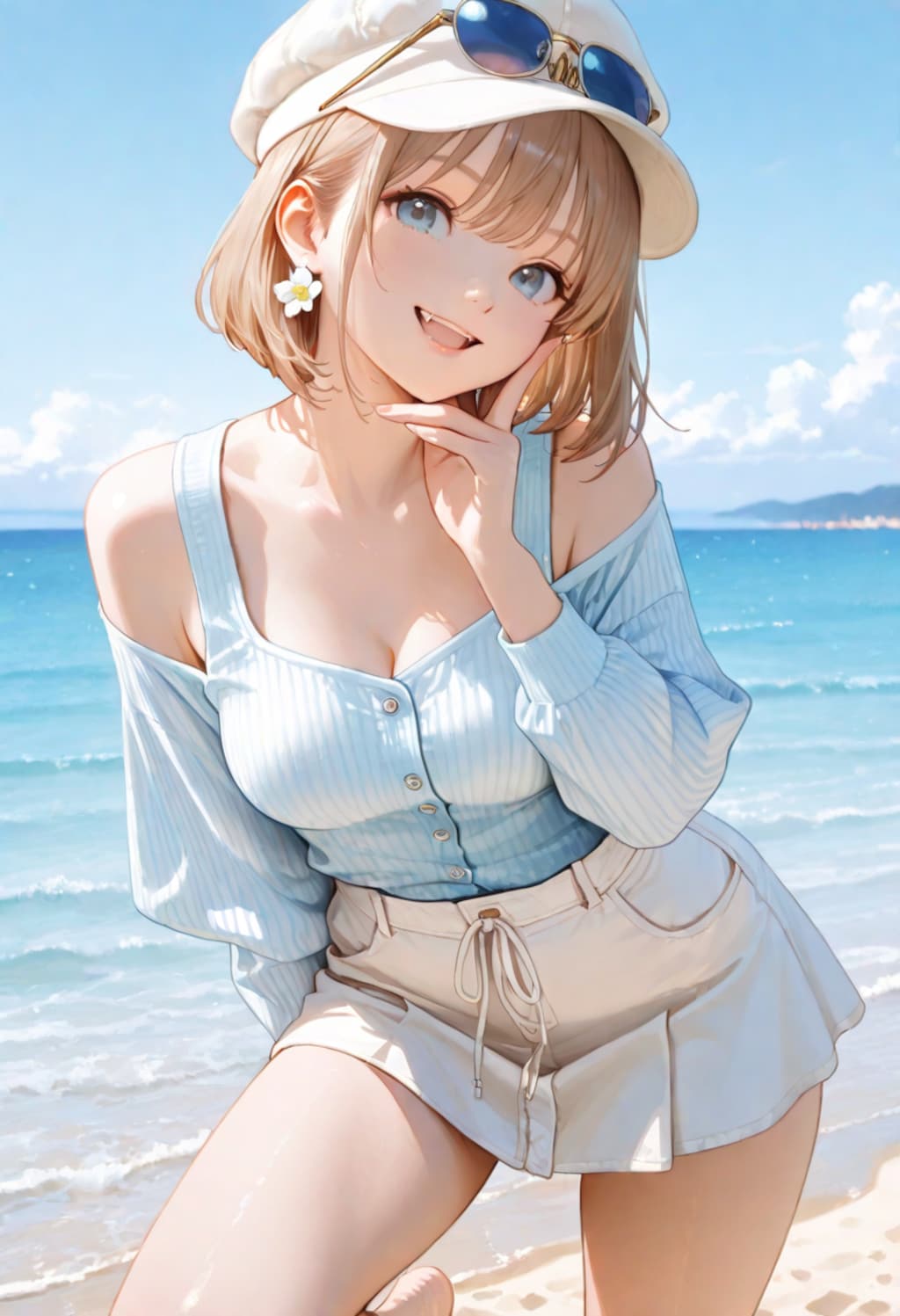 夏コーデを楽しむルンルン渚ちゃん♪