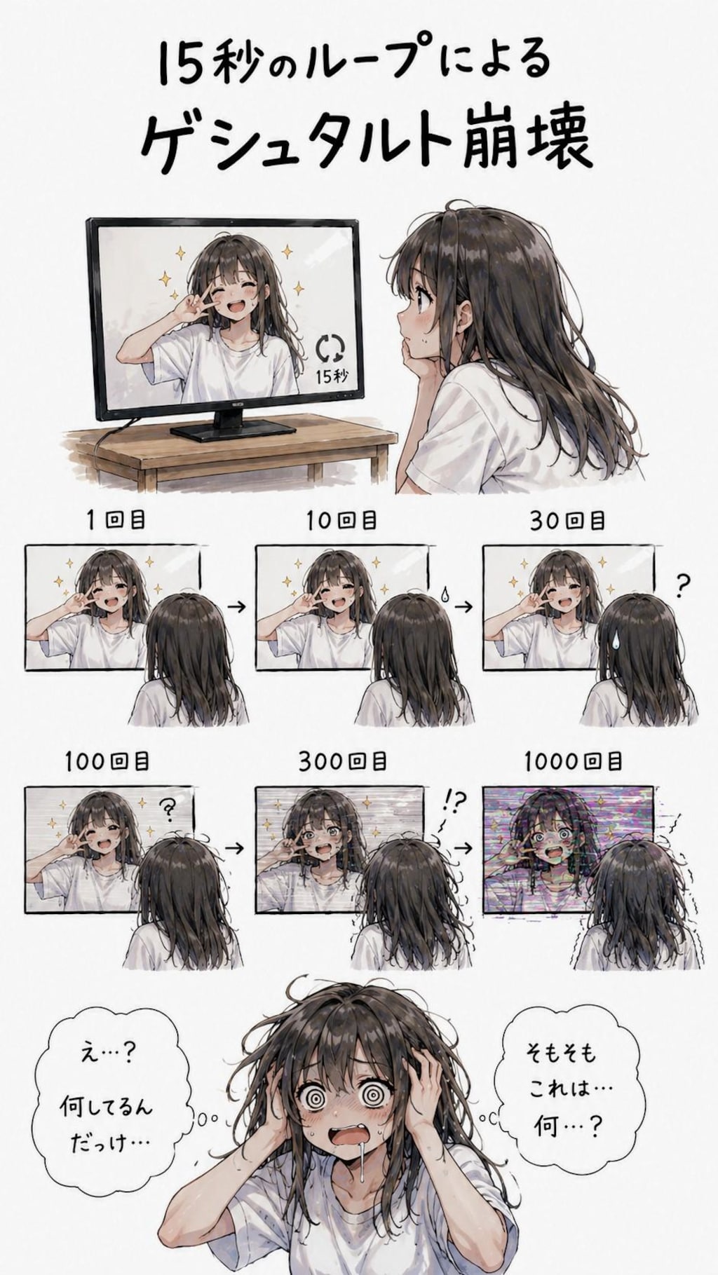 「15秒のループ」によるゲシュタルト崩壊お姉やん