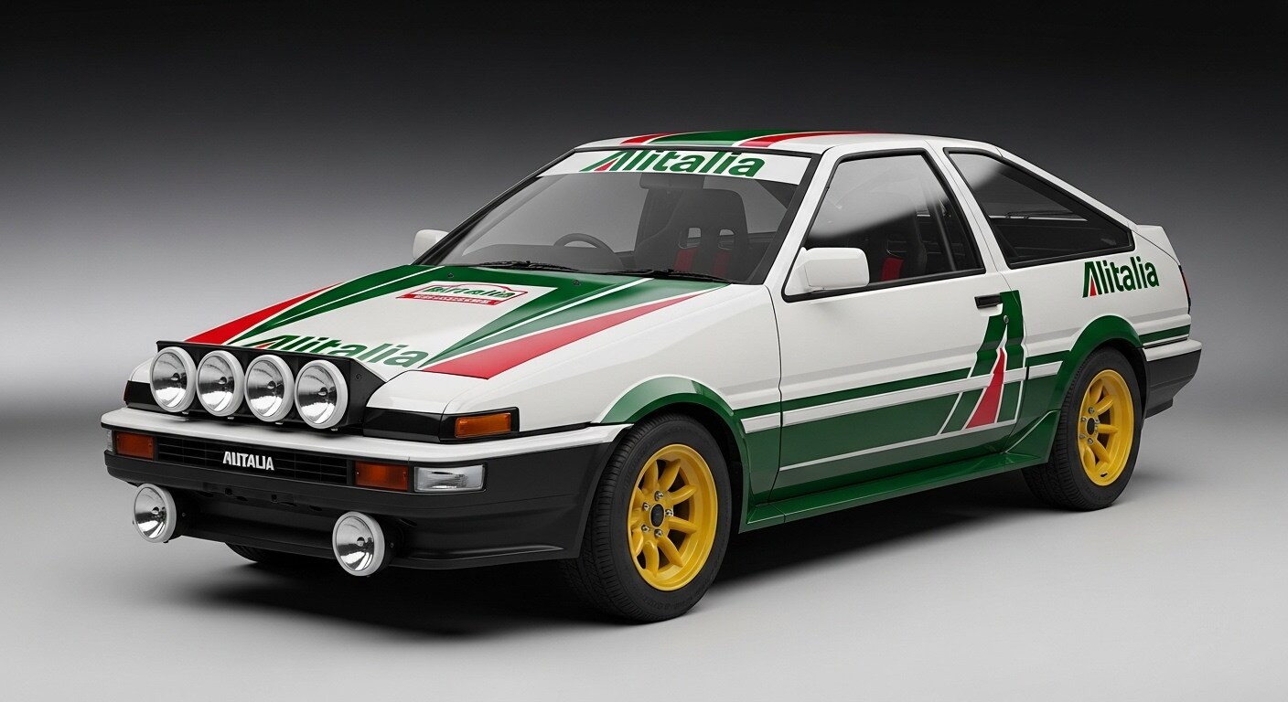 アリタリアAE86ラリーカー | の人気AIイラスト・グラビア