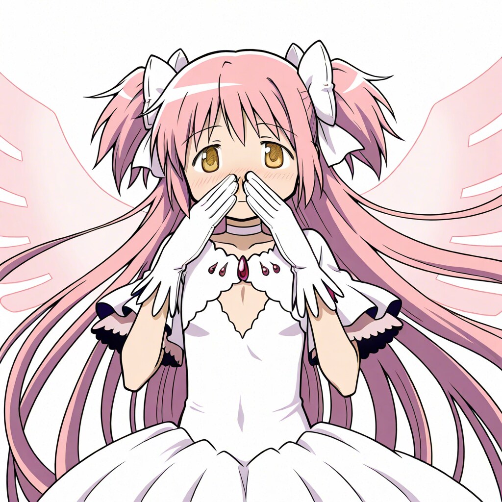 鼻が痒くて手袋で鼻を拭くアルティメットまどか