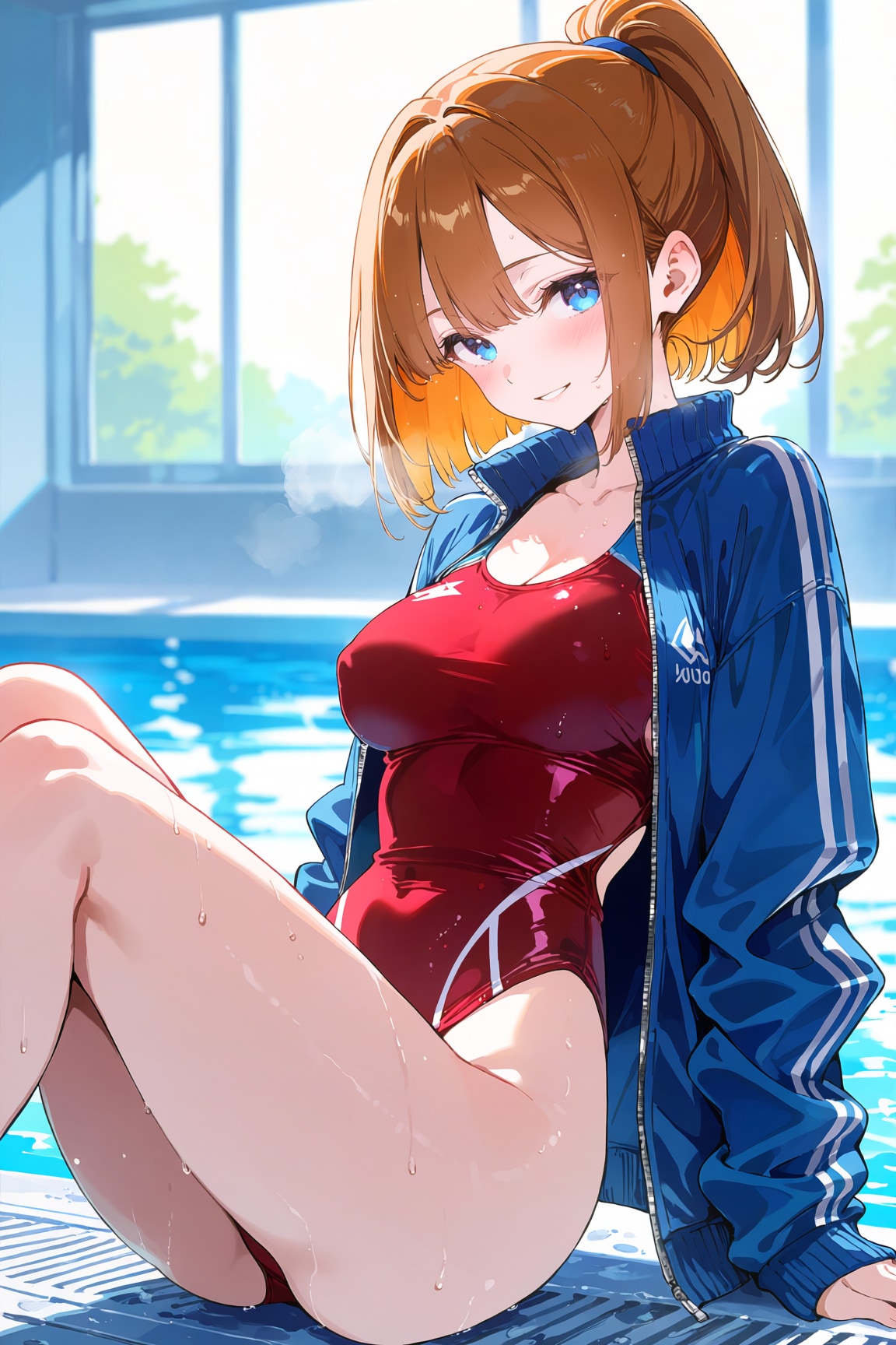 濡れたジャージと夏の午後