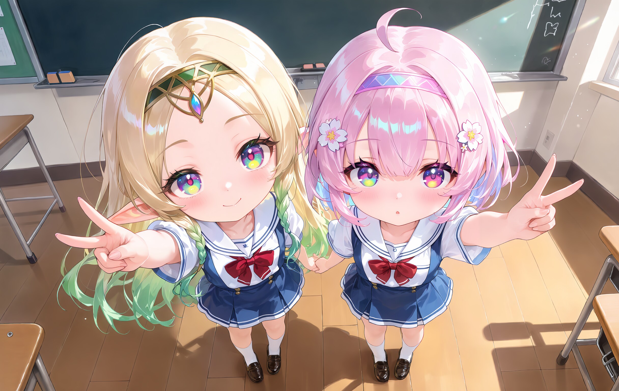 ちび女学生の学園生活（74/100） | の人気AIイラスト・グラビア