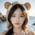 クマの着ぐるみ着てみたよ♡ 3枚目