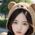 クマの着ぐるみ着てみたよ♡ 4枚目