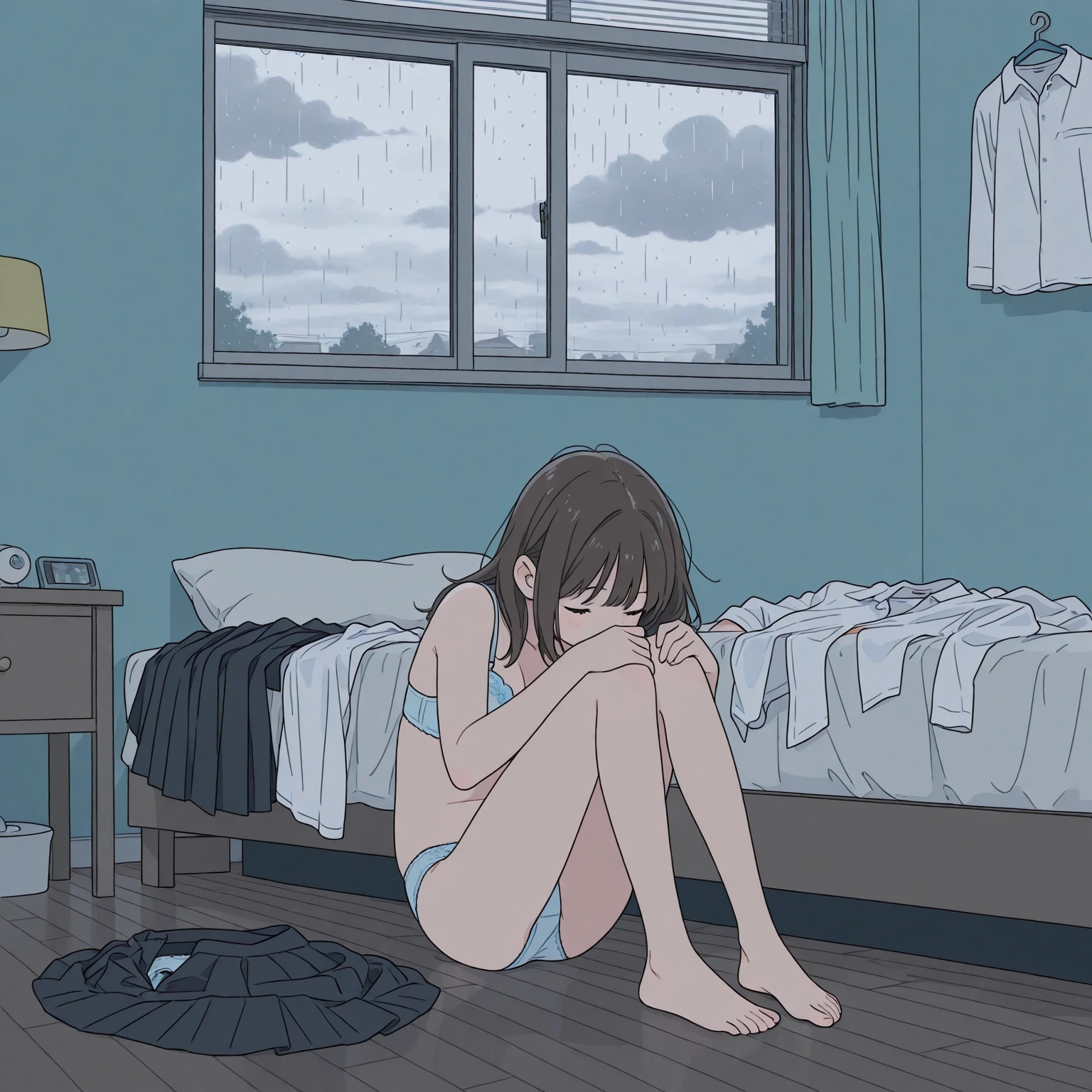 雨と下着