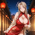 チャイナドレス姿のベルダンディー 6枚目