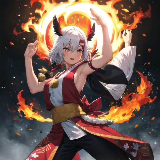 炎の舞 | の人気AIイラスト・グラビア