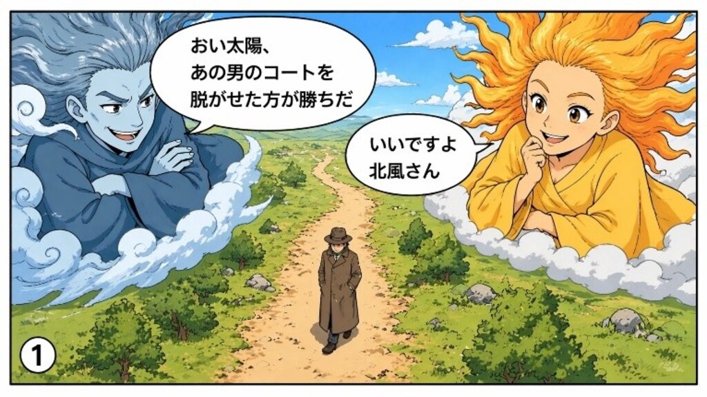 北風と太陽