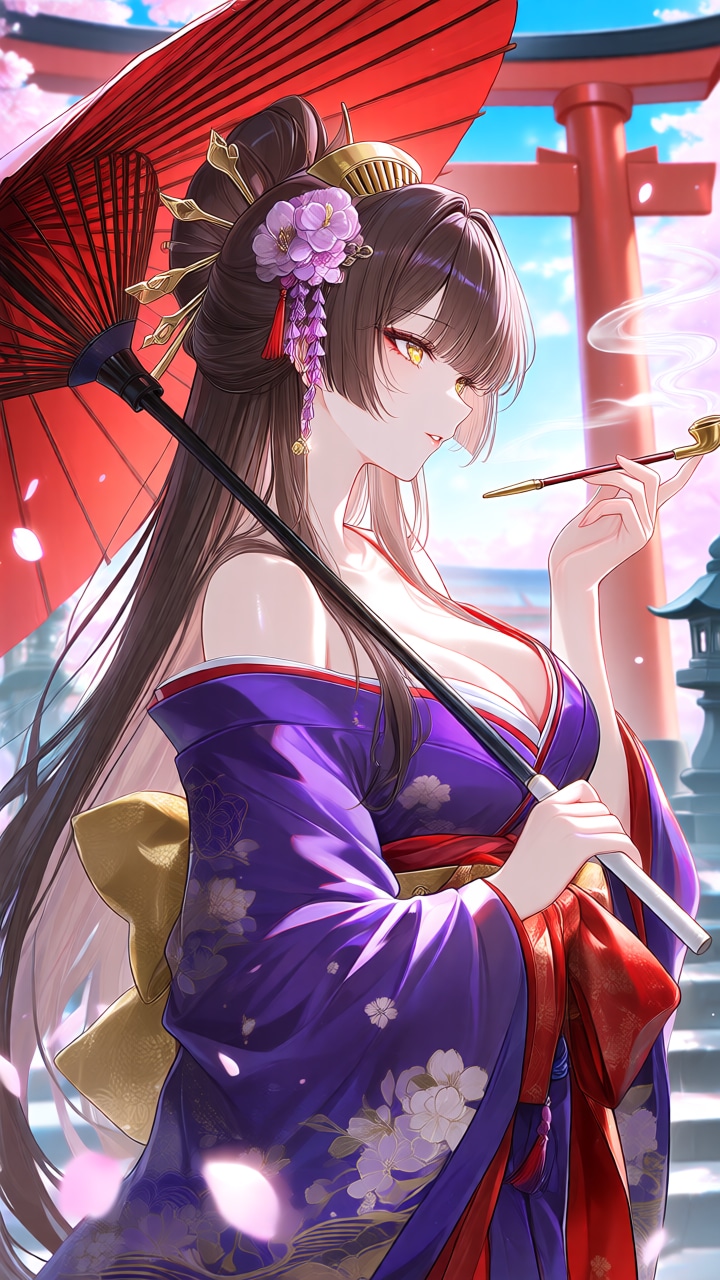 煙管女子 | の人気AIイラスト・グラビア