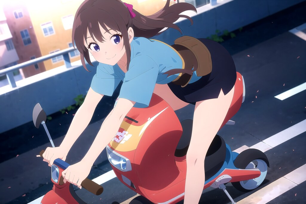 異形なスクーターの少女