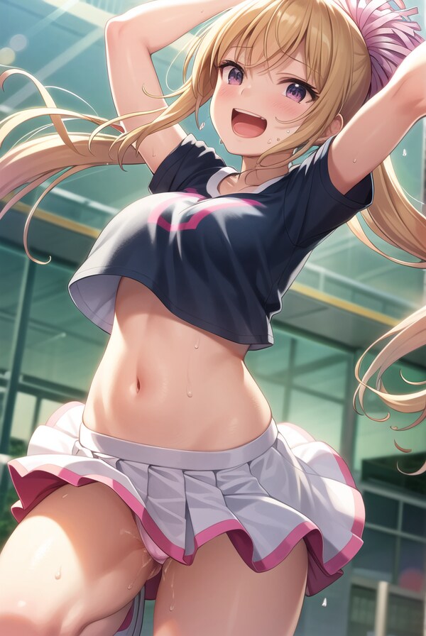 【事前】なぜか疲れ気味なチア部ちゃん