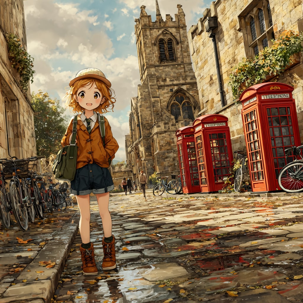 イギリスの街の女の子 | の人気AIイラスト・グラビア