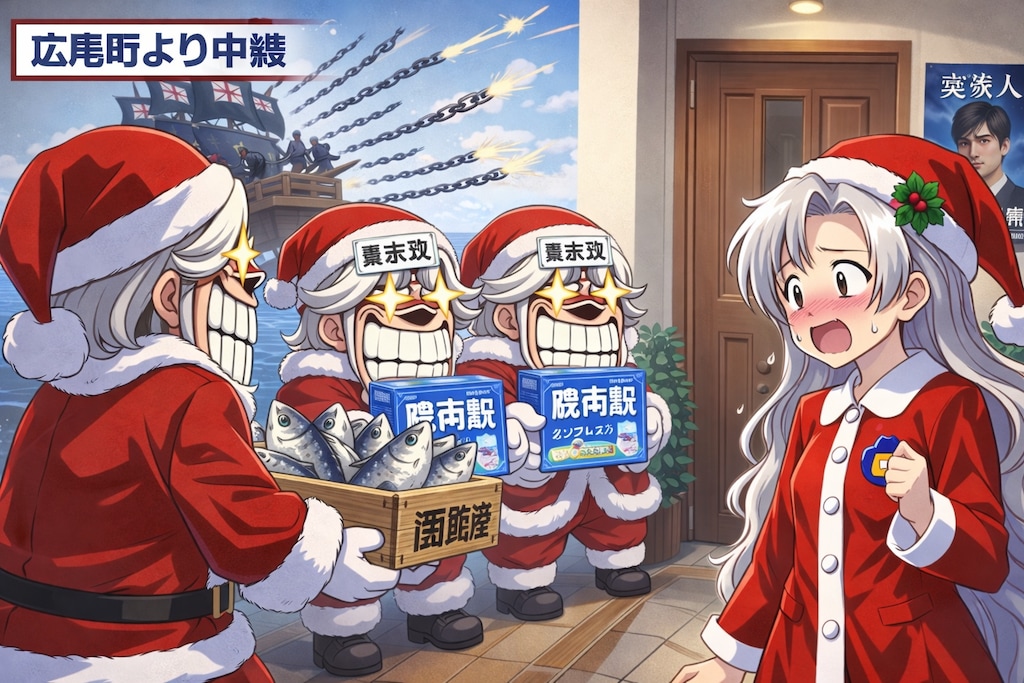 サンタ × 10 ＋ 知らん人 × 3