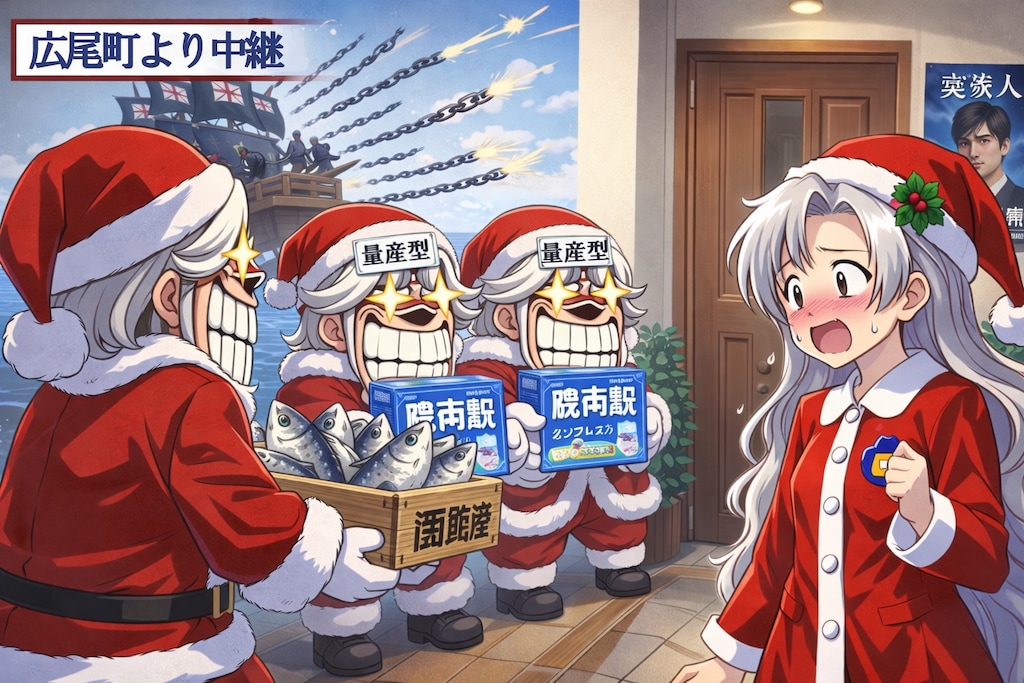 サンタ × 10 ＋ 知らん人 × 3