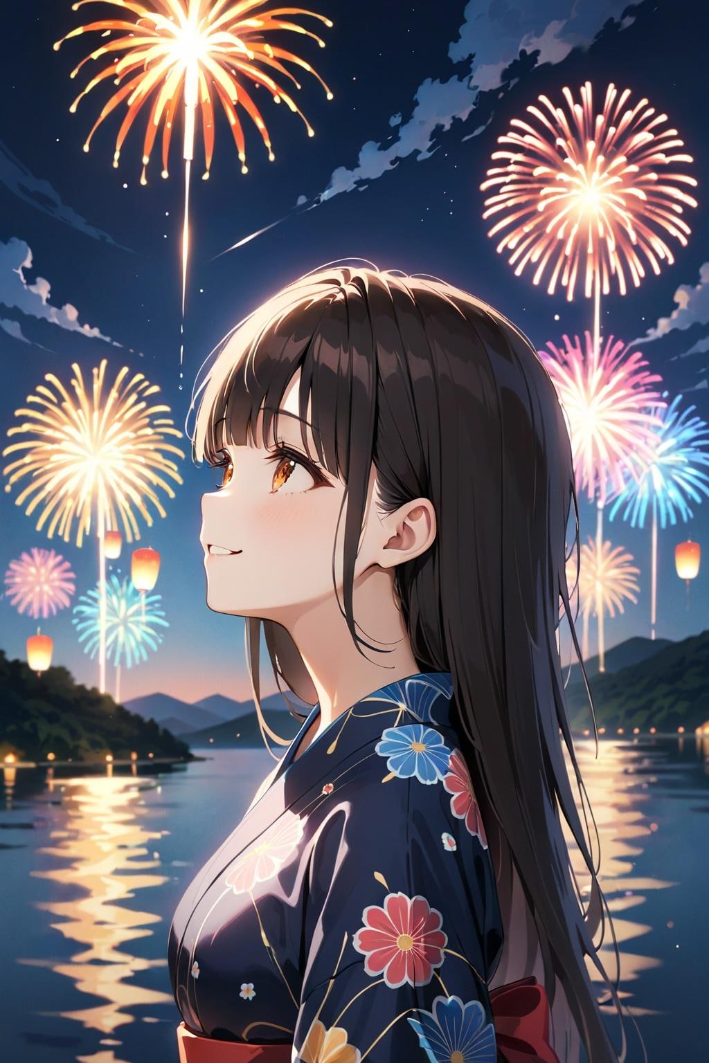 季節外れの花火大会