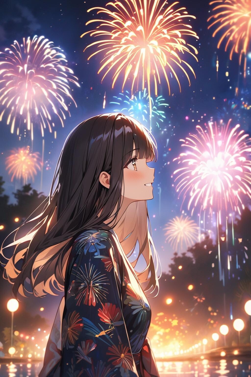 季節外れの花火大会