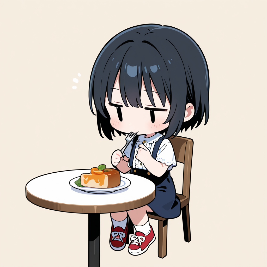 何のケーキを食べてるでしょうか？