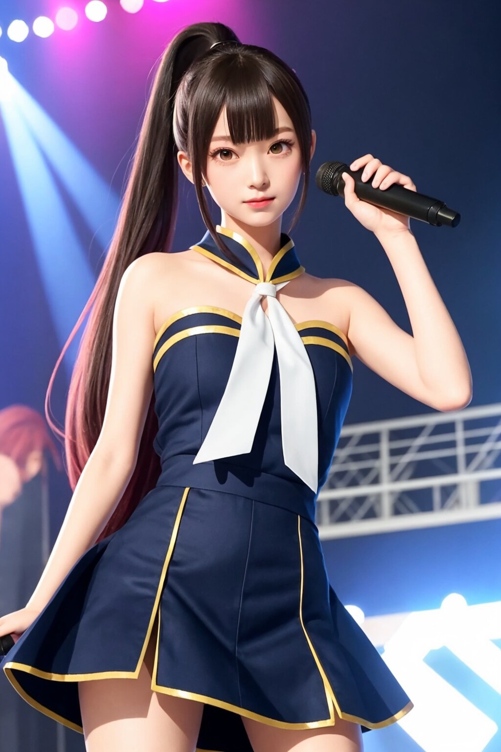 黒の輝き、笑顔の理由 | の人気AIイラスト・グラビア