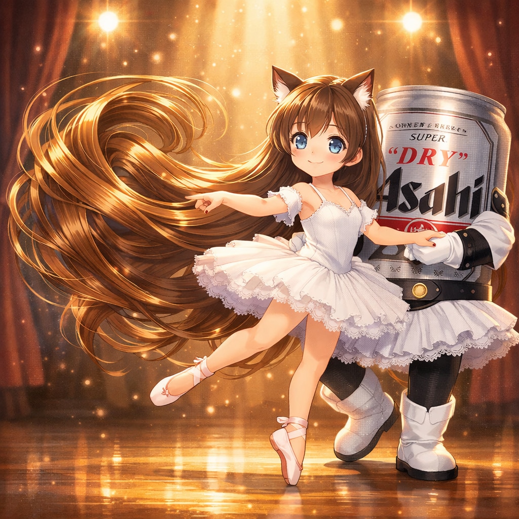 パ・ド・ドゥの小さな女の子