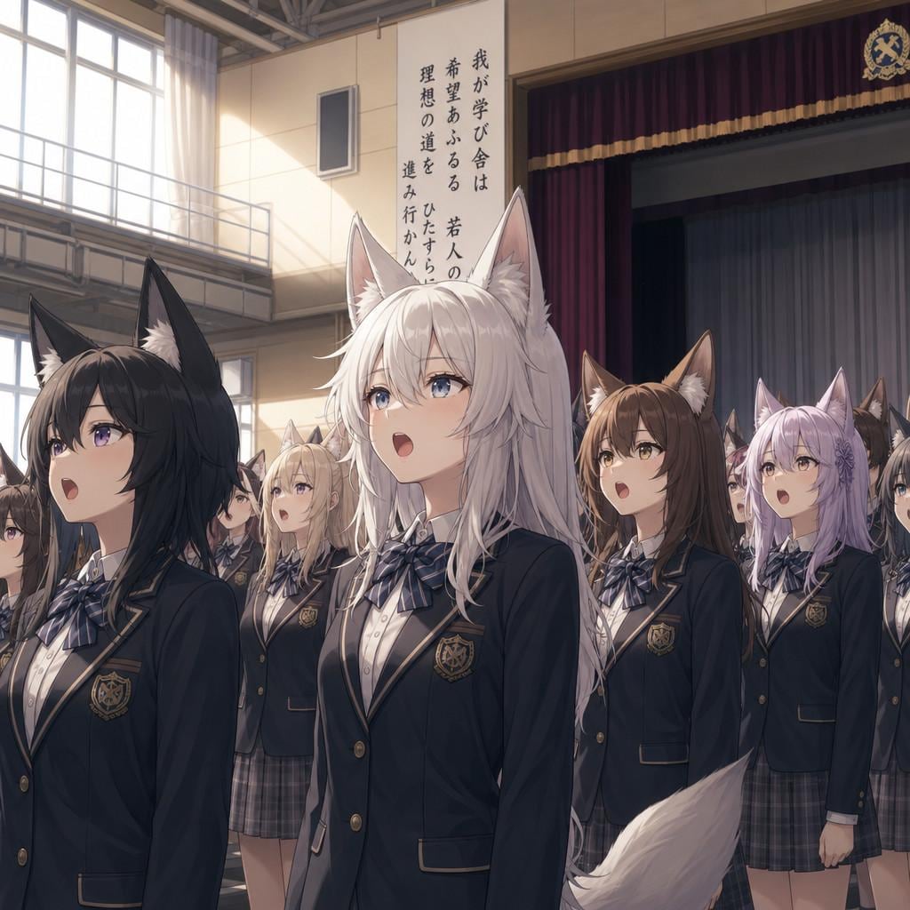 ケモミミあんのにヒトミミ付けんな学園校歌
