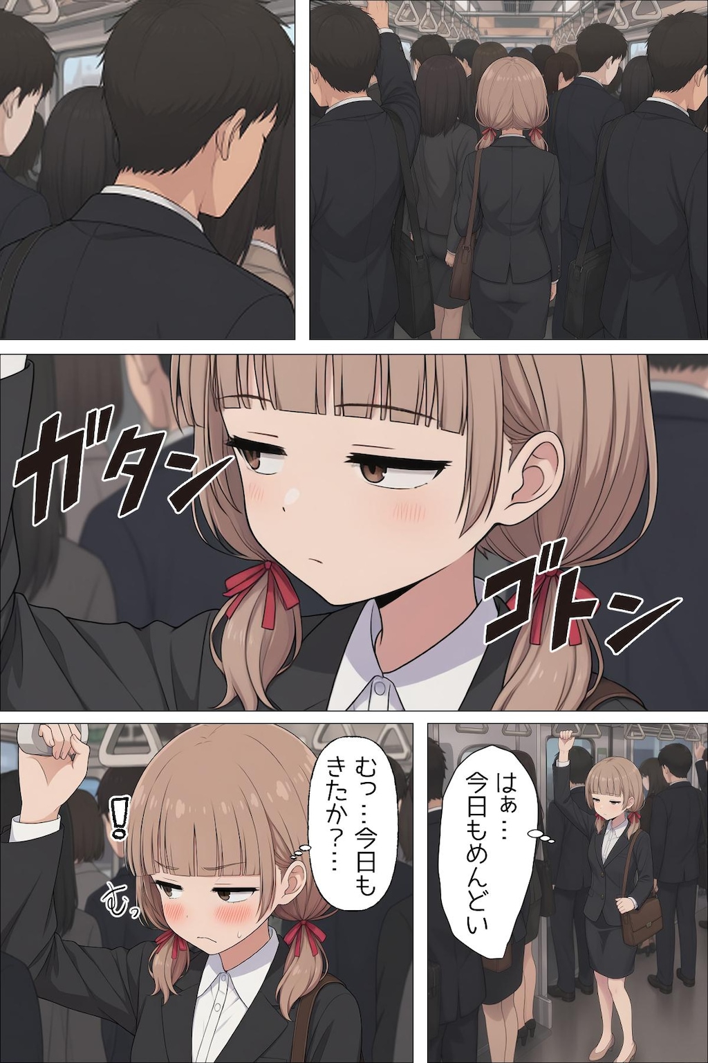 【短編漫画】日替わりさゆりさんの通勤2日目