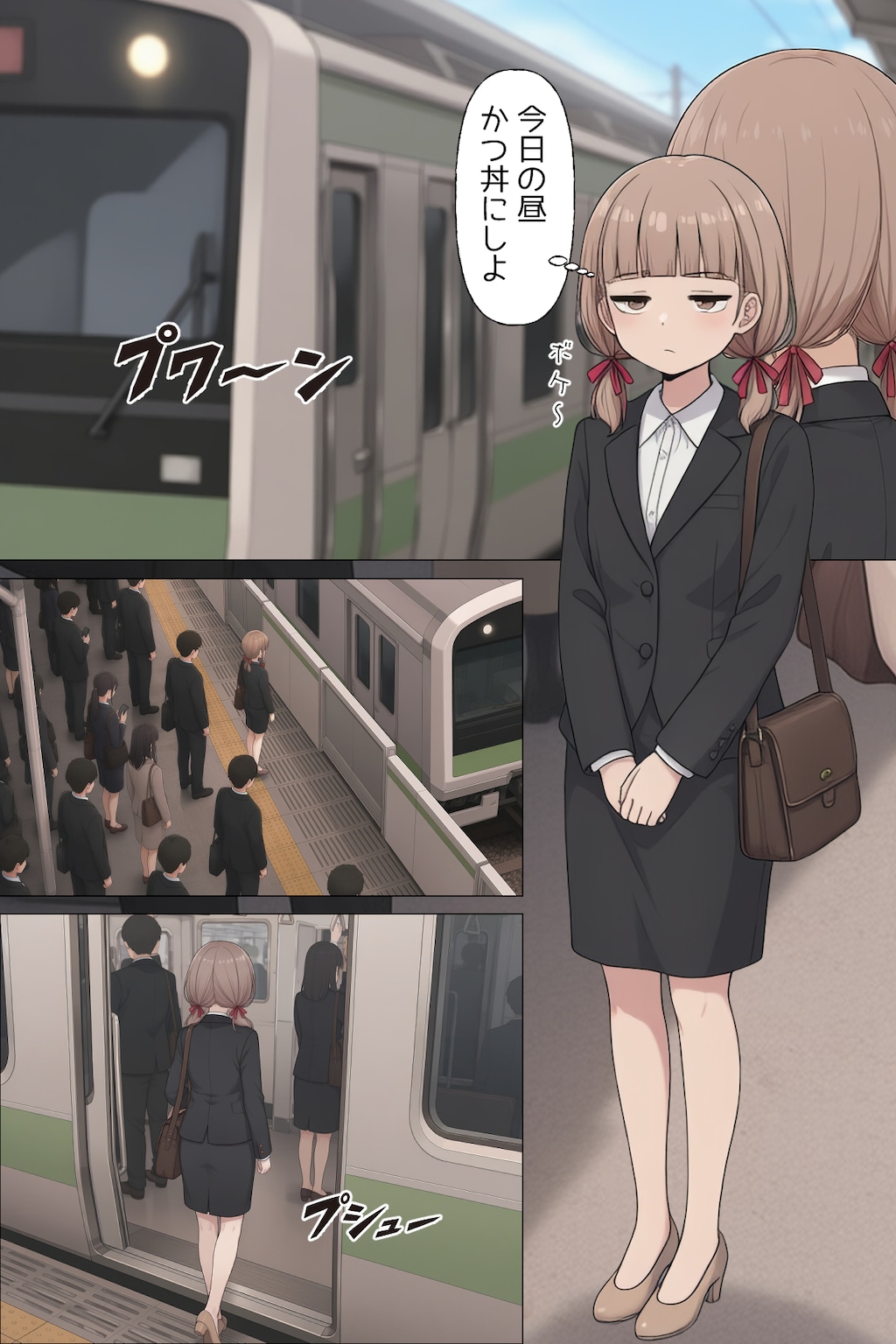 【短編漫画】日替わりさゆりさんの通勤2日目
