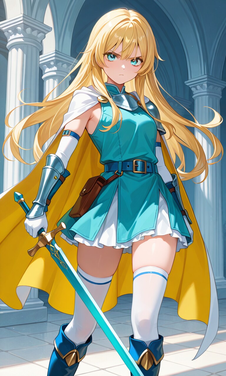 金髪女剣士