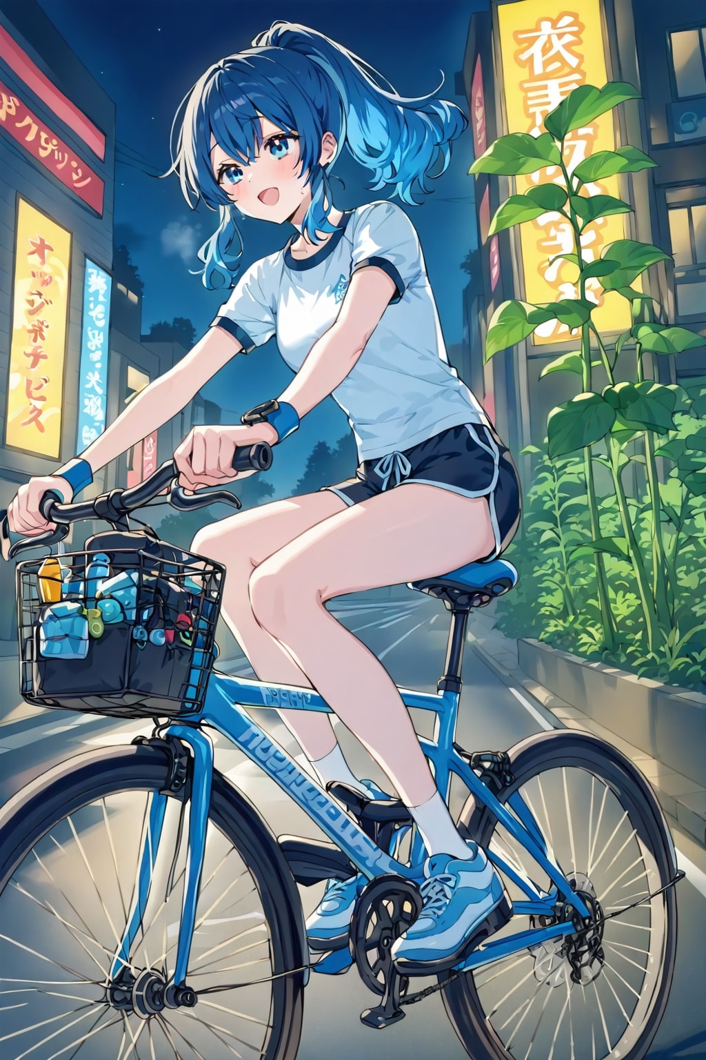 青ぽにちゃん サイクリング_LILAC