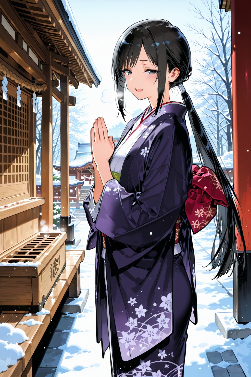 二年参り - 元旦（新年2026（1）） | の人気AIイラスト・グラビア