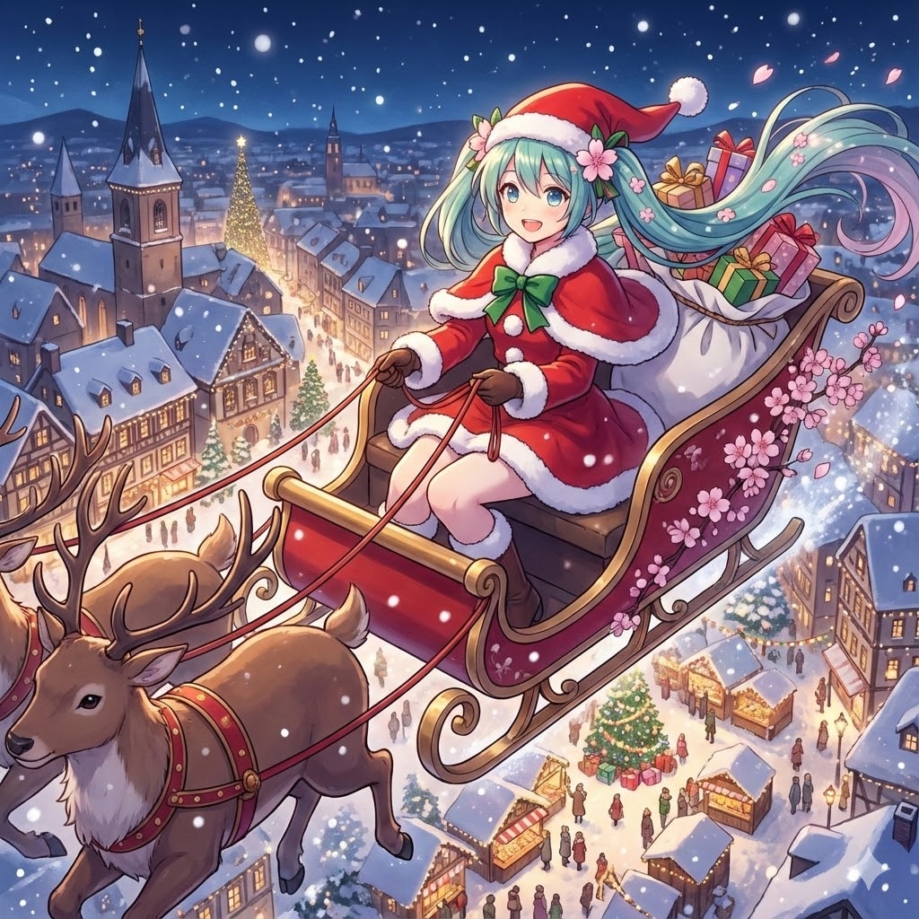 サンタコスのミクさん