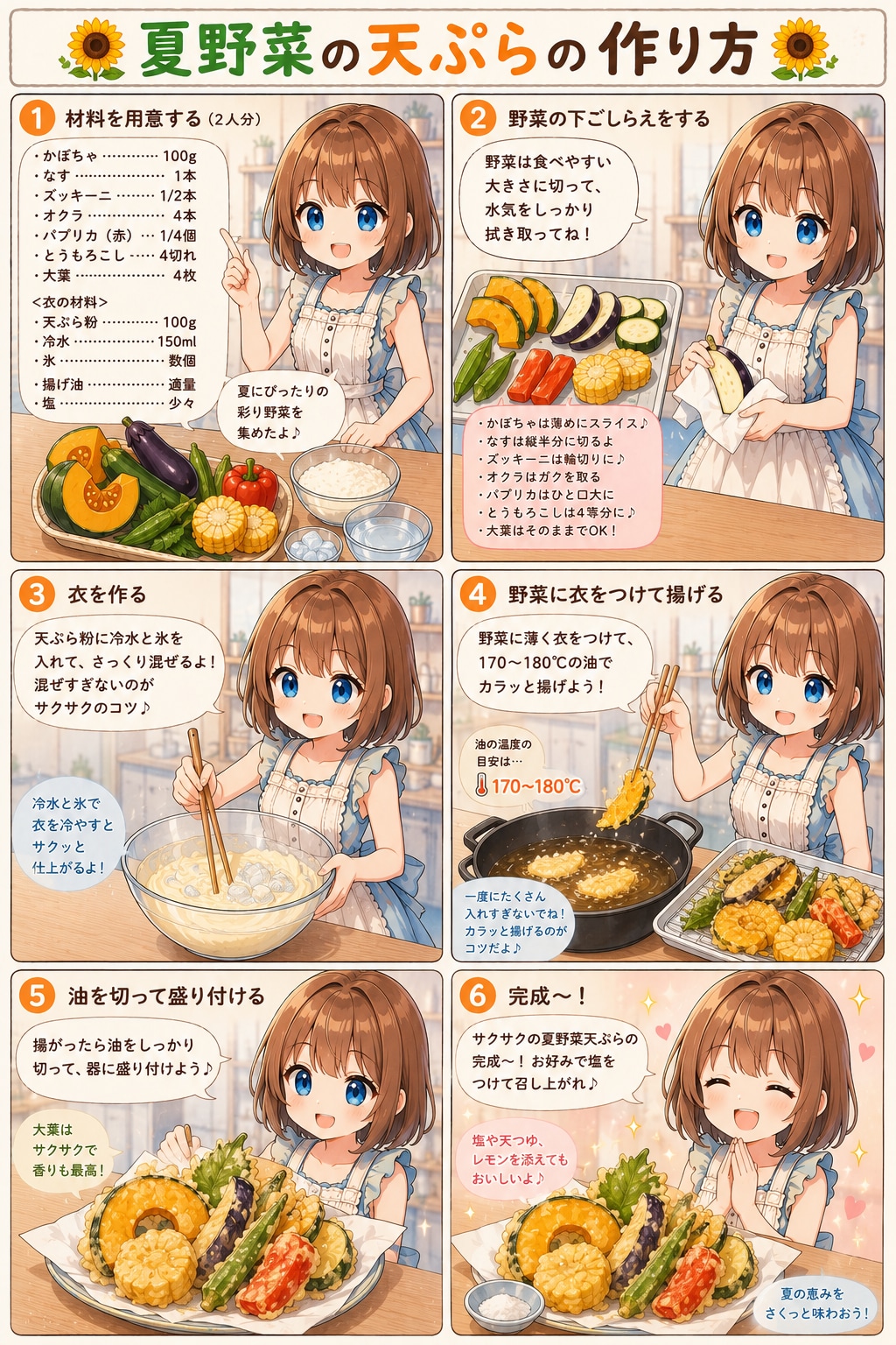 夏野菜の天ぷら