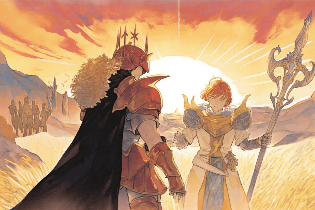 グランゼンとレスランドの同盟締結を協議する使者達