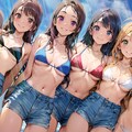 デニムショートガールズ 2枚目