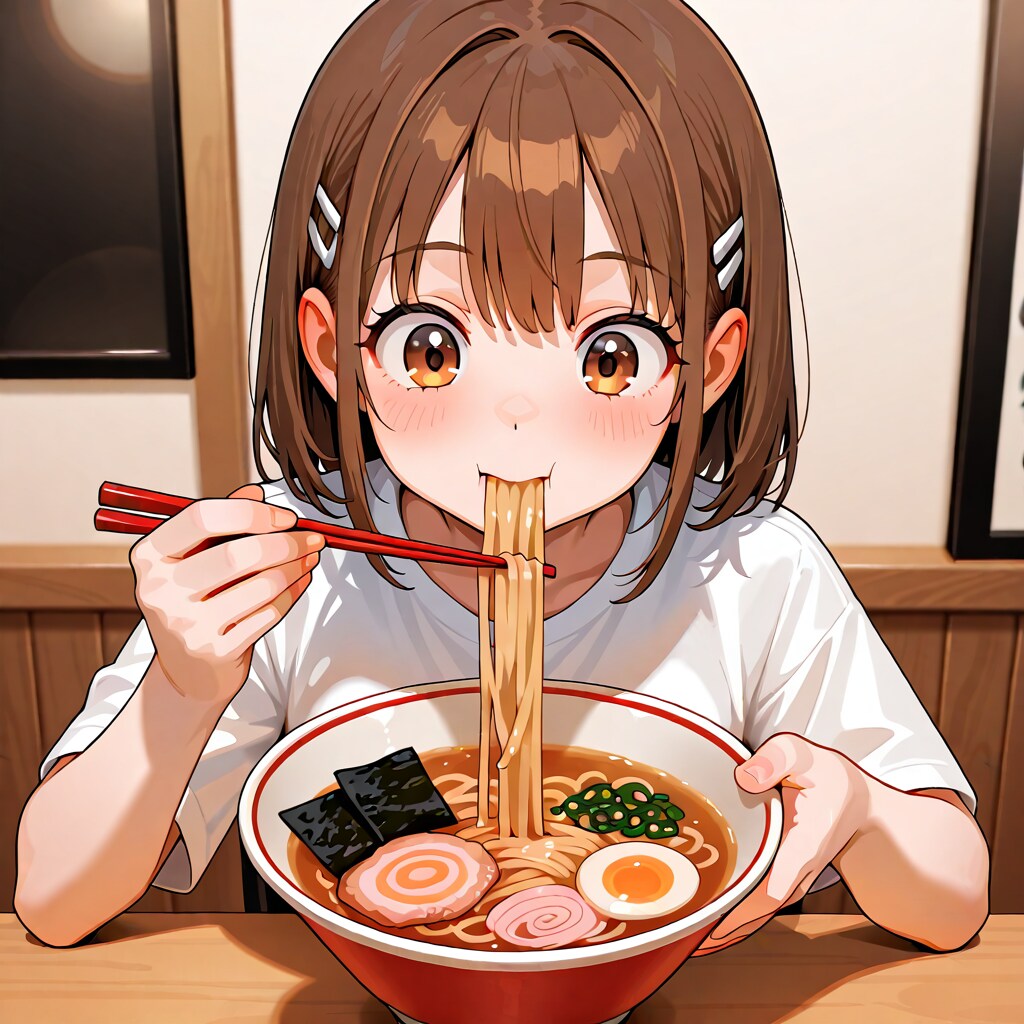 LILY実力テスト「箸でラーメン」