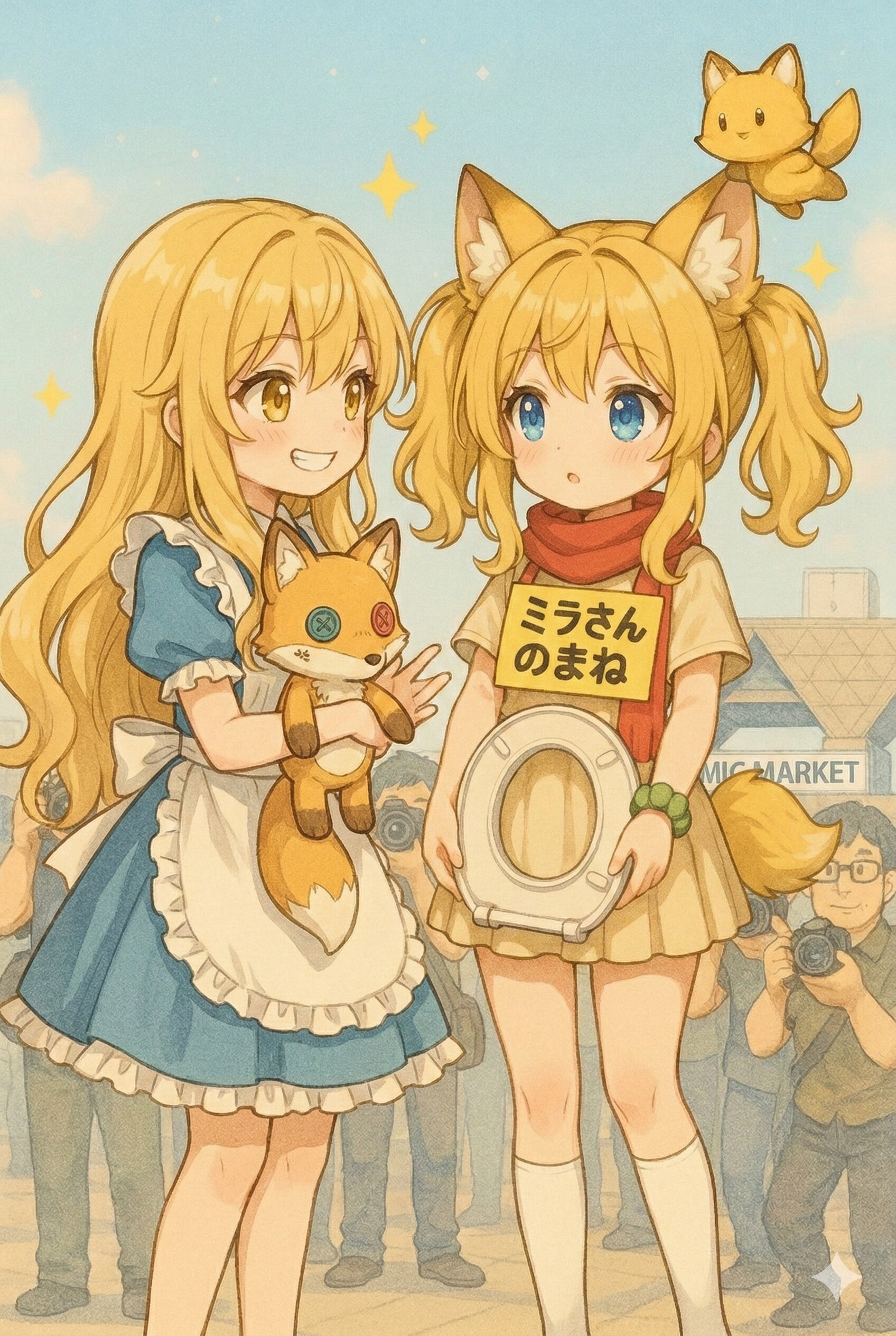 金髪ちゃんコスプレのミラ👩