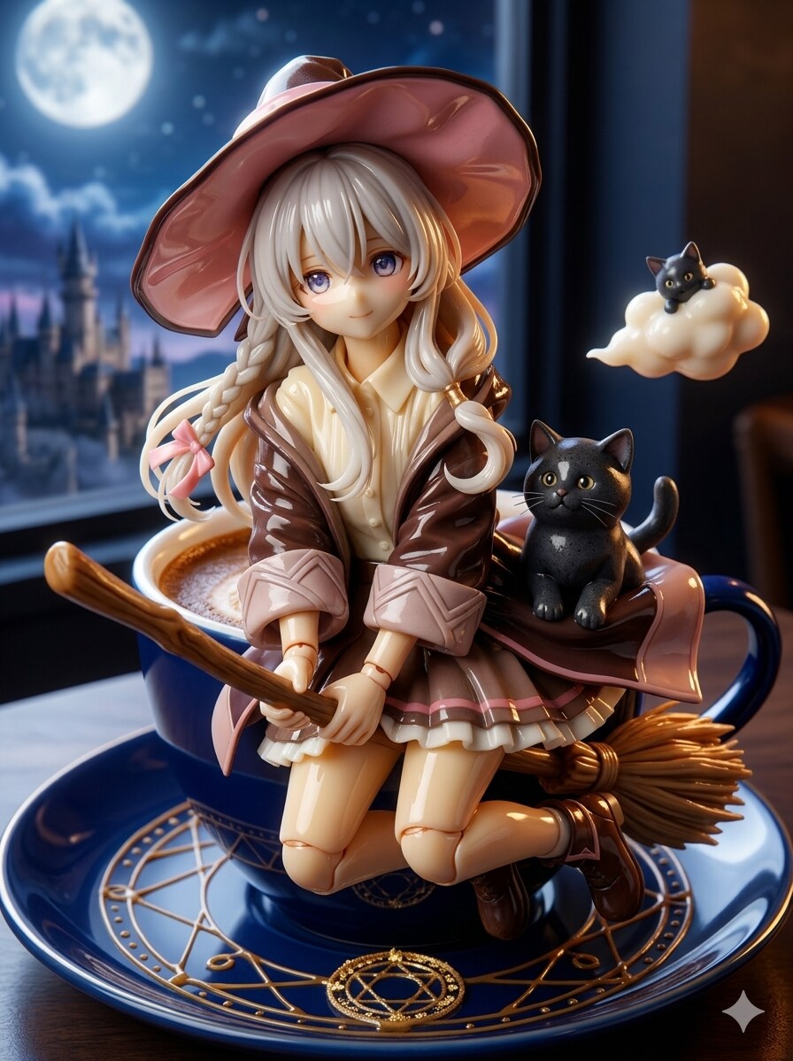 魔女の旅々 イレイナ　プリン🍮ラテアート　アクリルドールフィギュア