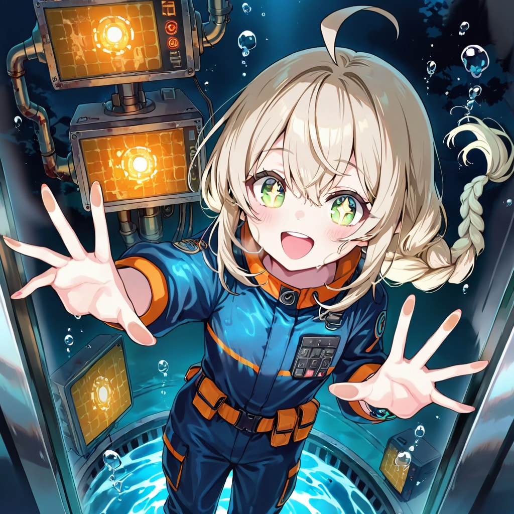 深海都市の潮力発電技師 | の人気AIイラスト・グラビア