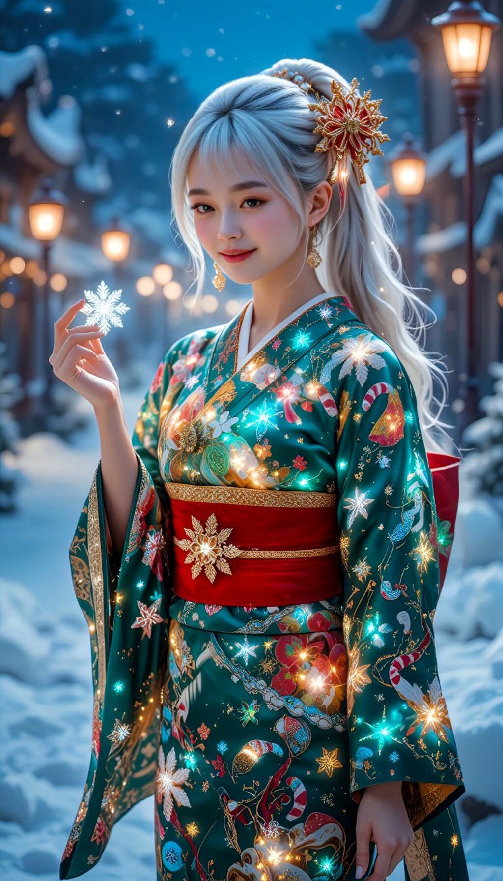 ツリーな着物の君