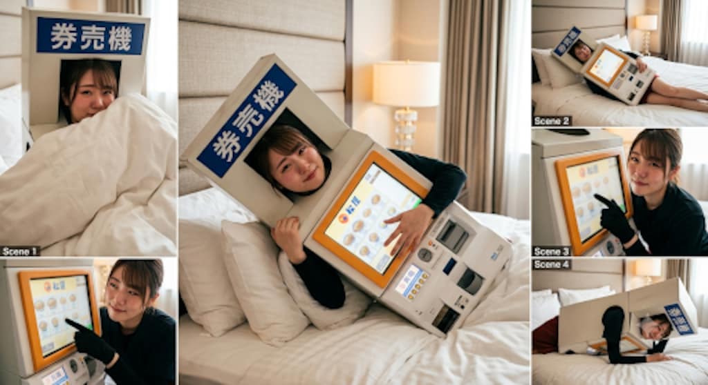 松屋の券売機ちゃん。セクシーグラビア。